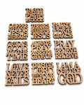Wooden Prayer Coasters